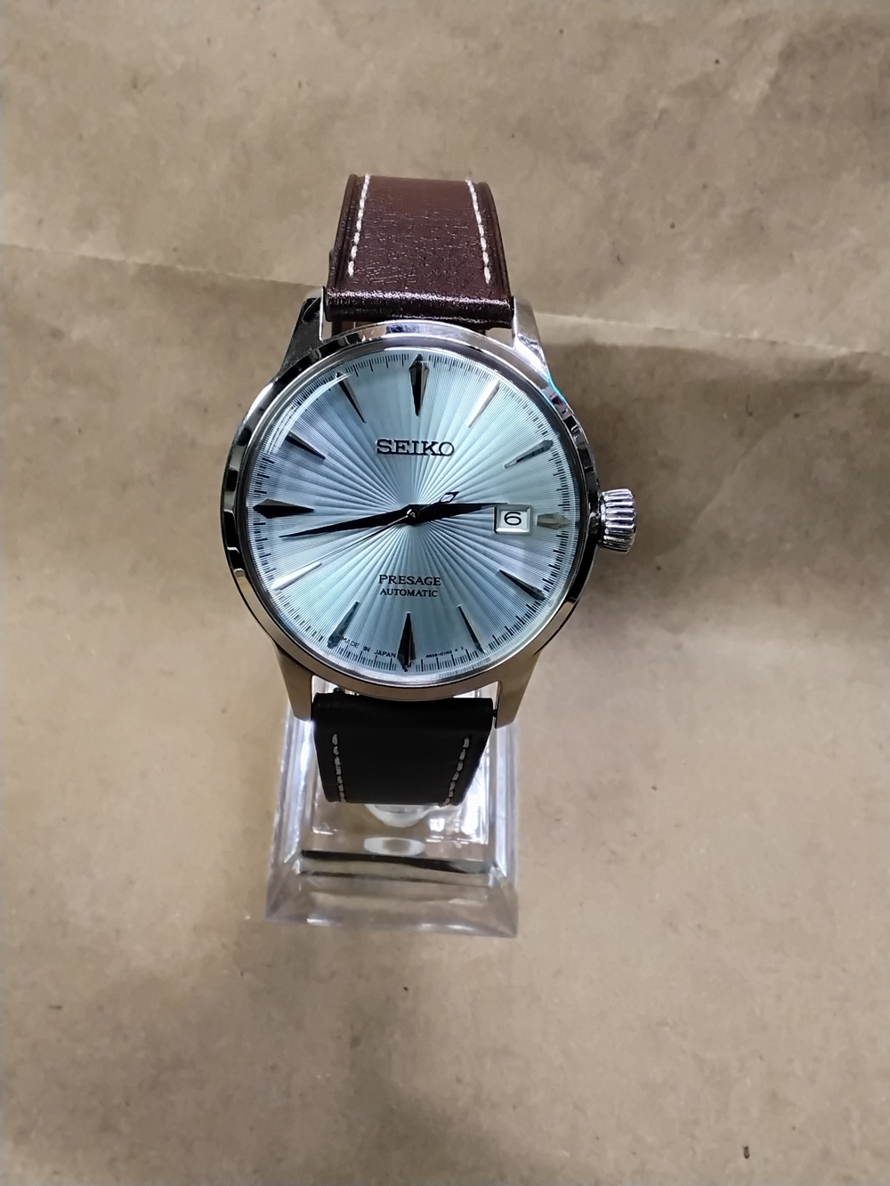 Seiko Presage Collection "Cocktail Time" SRPB43 Men's Aftermarket Leather Strap